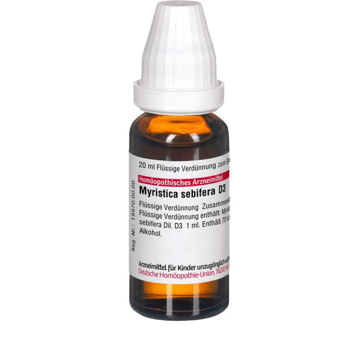 DHU Myristica sebifera D3 Dilution, 20 ml Solution