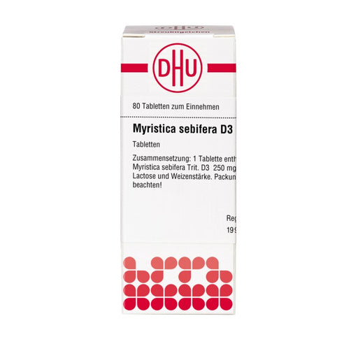 DHU Myristica sebifera D3 Tabletten, 80 St. Tabletten