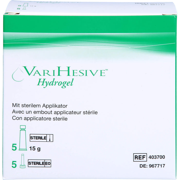 Varihesive Hydrogel mit Applikator, 5X15 g GEL