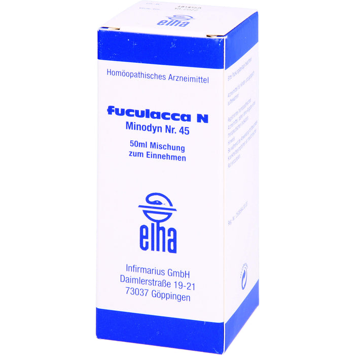 Infirmarius fuculacca N minodyn Nr. 45 Tropfen, 50 ml Solution