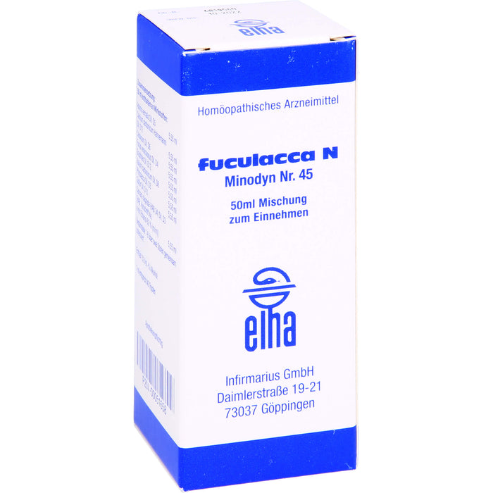 Infirmarius fuculacca N minodyn Nr. 45 Tropfen, 50 ml Solution