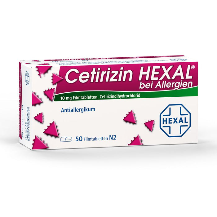 Cetirizin HEXAL Tabletten bei Allergien, 50 St. Tabletten