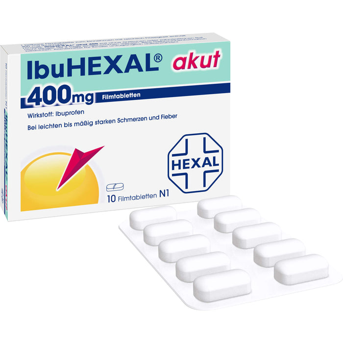 IbuHEXAL akut 400 mg, 10 pcs. Tablets