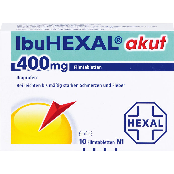 IbuHEXAL akut 400 mg, 10 pcs. Tablets
