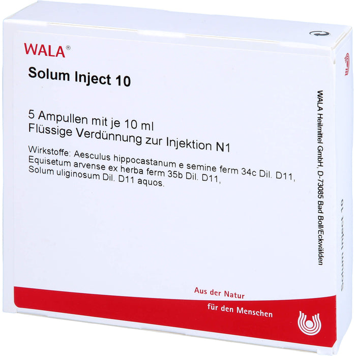 WALA Solum Inject 10 flüssige Verdünnung, 5 pc Ampoules
