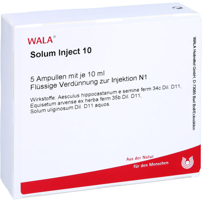 WALA Solum Inject 10 flüssige Verdünnung, 5 pc Ampoules