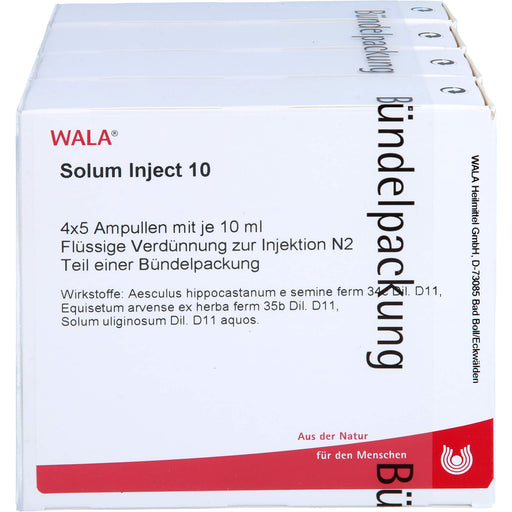 WALA Solum Inject 10 flüssige Verdünnung, 20 St. Ampullen