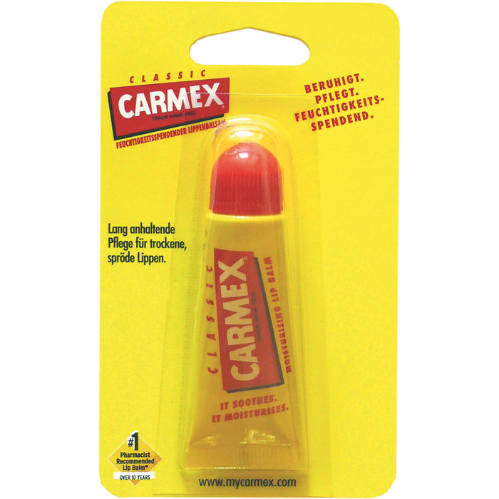 Carmex Lippenbalsam für trockene spröde Lippen, 10 g Cream