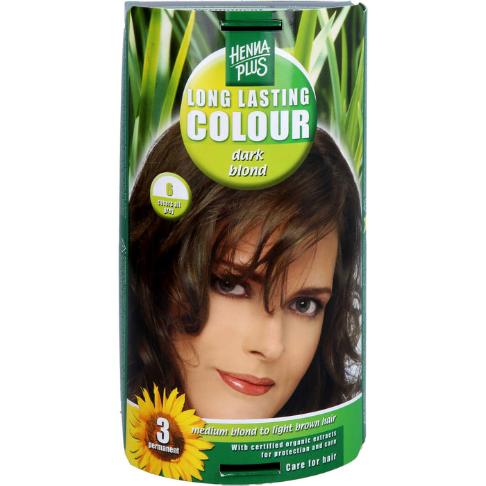 Hennaplus Long Lasting Dark Blond 6, 100 ml 
