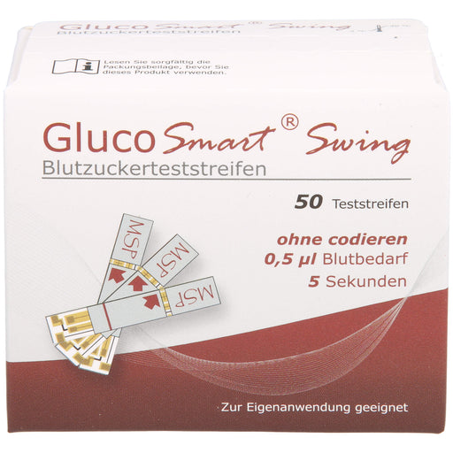 Glucosmart Swing Blutzuckerteststreifen, 50 St TTR