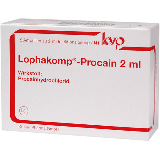 Köhler Pharma Lophakomp Procain 2 ml Injektionslösung, 5 St. Ampullen