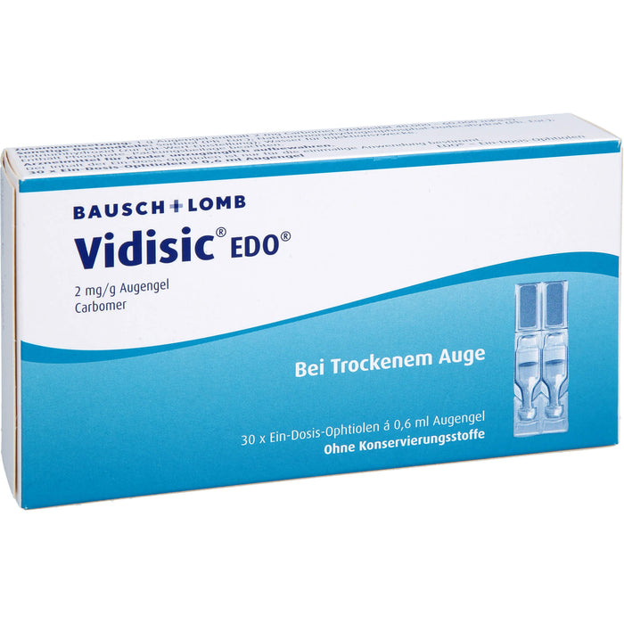 Vidisic EDO Augengel, 30 pc Pipettes à dose unique
