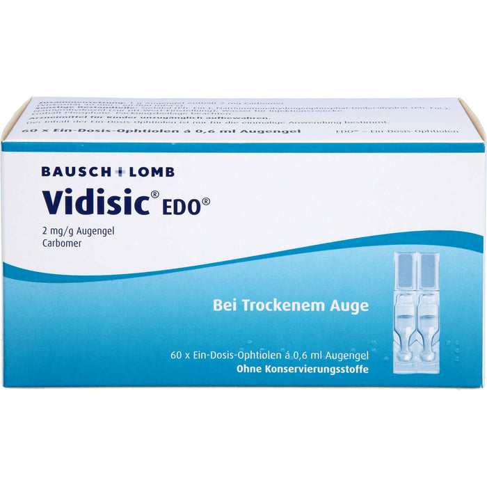 Vidisic EDO Augengel bei trockenem Auge, 60 St. Einzeldosispipetten