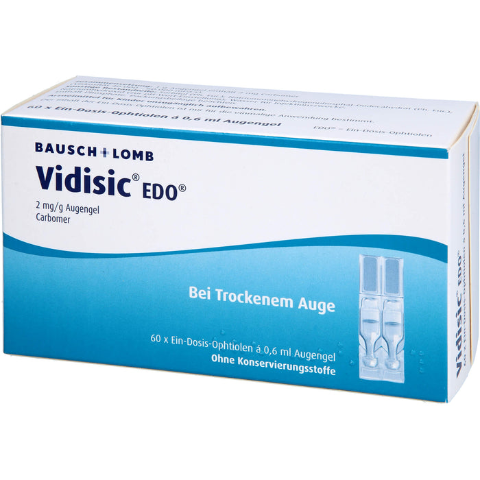 Vidisic EDO Augengel bei trockenem Auge, 60 pcs. Single-dose pipettes