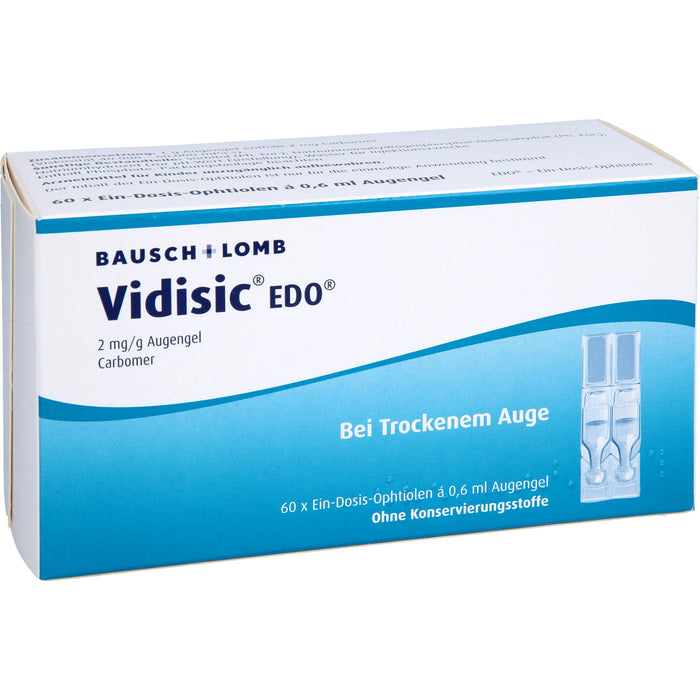 Vidisic EDO Augengel bei trockenem Auge, 60 pcs. Single-dose pipettes
