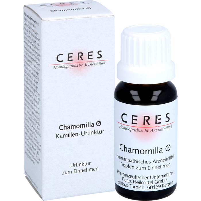 CERES Chamomilla Urtinktur, 20 ml Solution