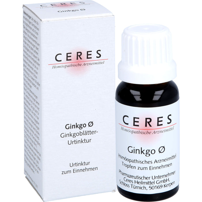 CERES Ginkgo Urtinktur, 20 ml Solution