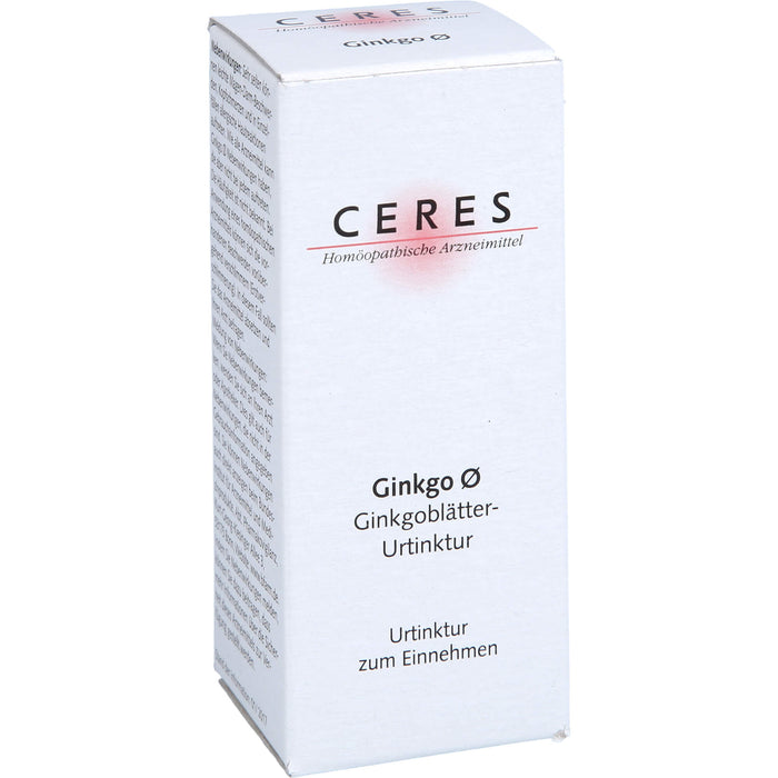 CERES Ginkgo Urtinktur, 20 ml Solution