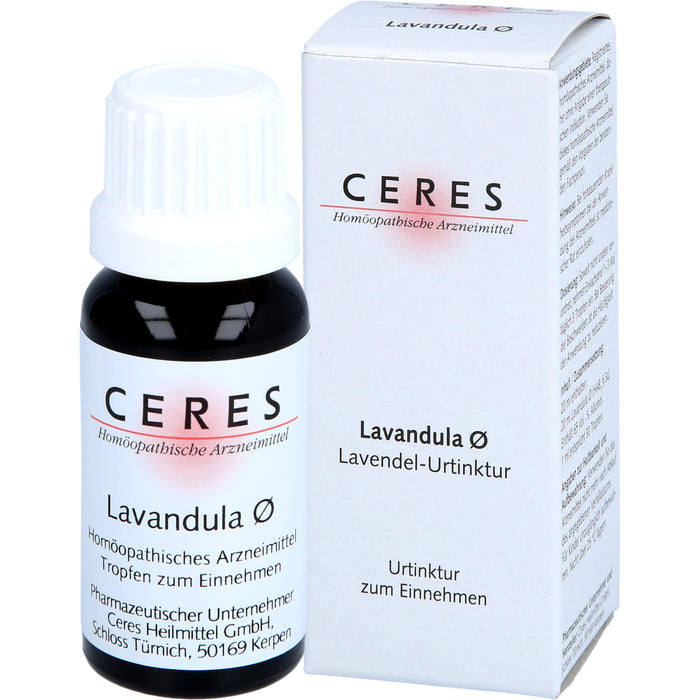 CERES Lavandula ø Urtinktur, 20 ml Solution