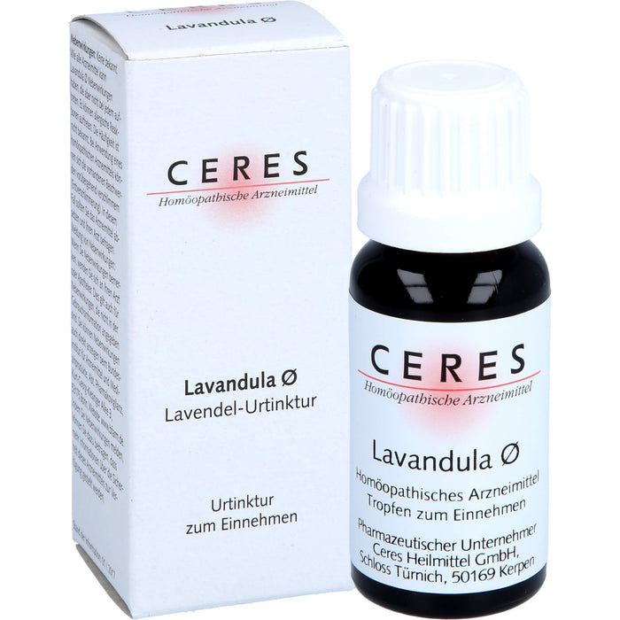 CERES Lavandula ø Urtinktur, 20 ml Solution