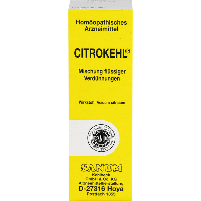 SANUM-KEHLBECK Citrokehl Mischung, 30 ml Lösung