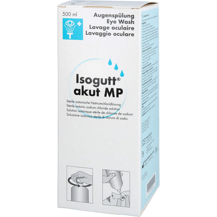 Isogutt akut MP Notfall-Augenspüllösung, Isotonische Natriumchloridlösung, 500 ml Solution