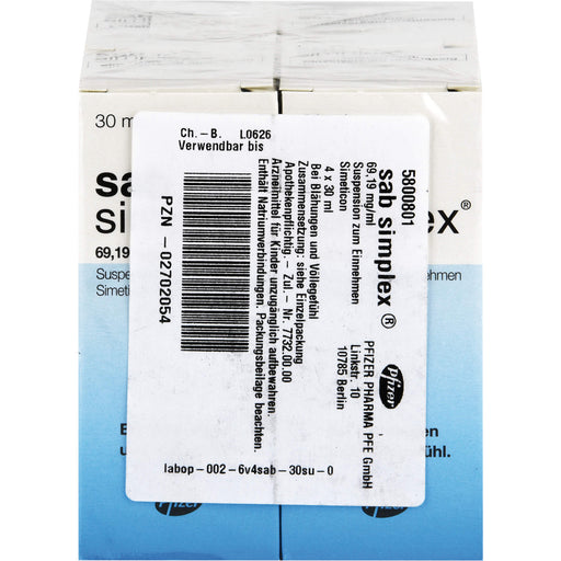 Sab simplex Suspension Reimport EMRAmed, 120 ml Lösung