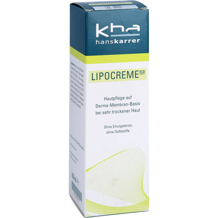 Hans Karrer Lipocreme ECO, 100 ml Crème