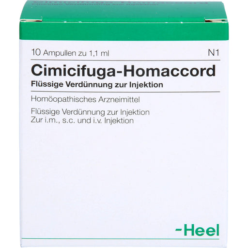 Cimicifuga-Homaccord  Inj.-Lsg., 10 St. Ampullen