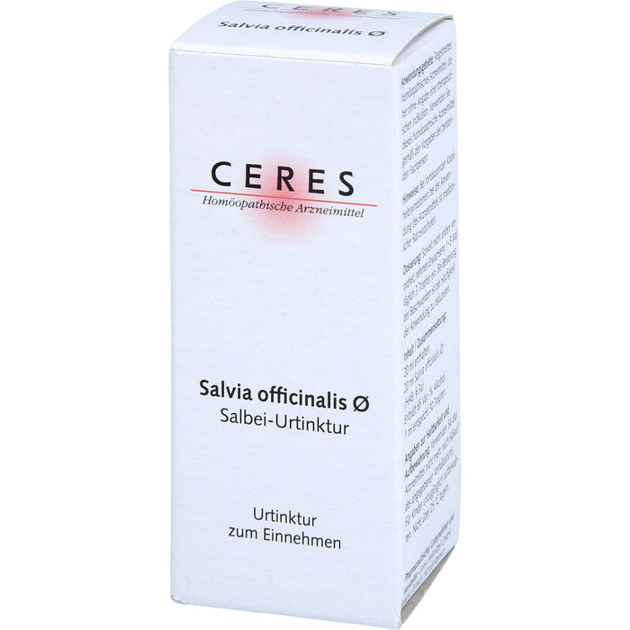 CERES Salvia officinalis Urtinktur, 20 ml Solution