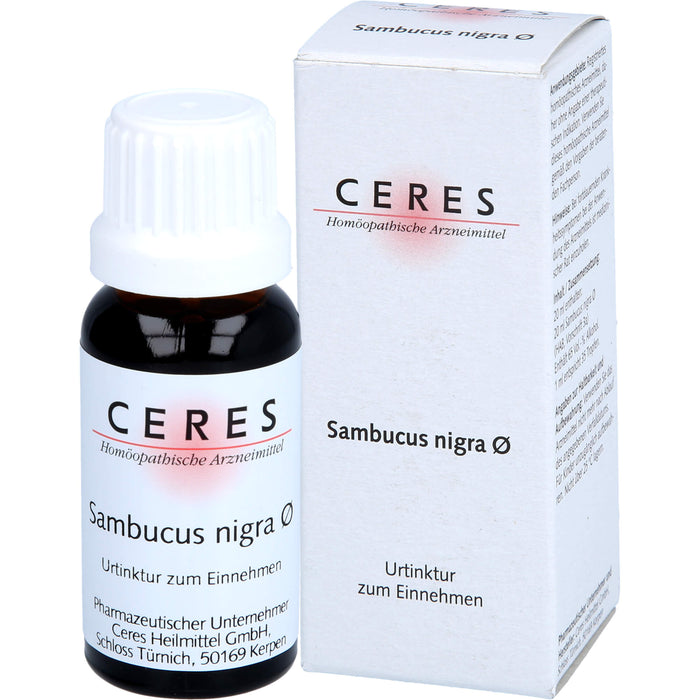 CERES Sambucus nigra Urtinktur, 20 ml Solution