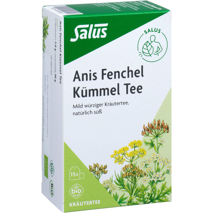 Salus Anis Fenchel Kümmel Tee, 15 St. Filterbeutel