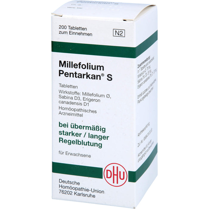 Millefolium Pentarkan S Tabletten, 200 pcs. Tablets