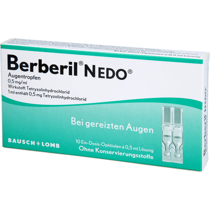 Berberil N EDO Augentropfen bei gereizten Augen, 10 pc Pipettes à dose unique