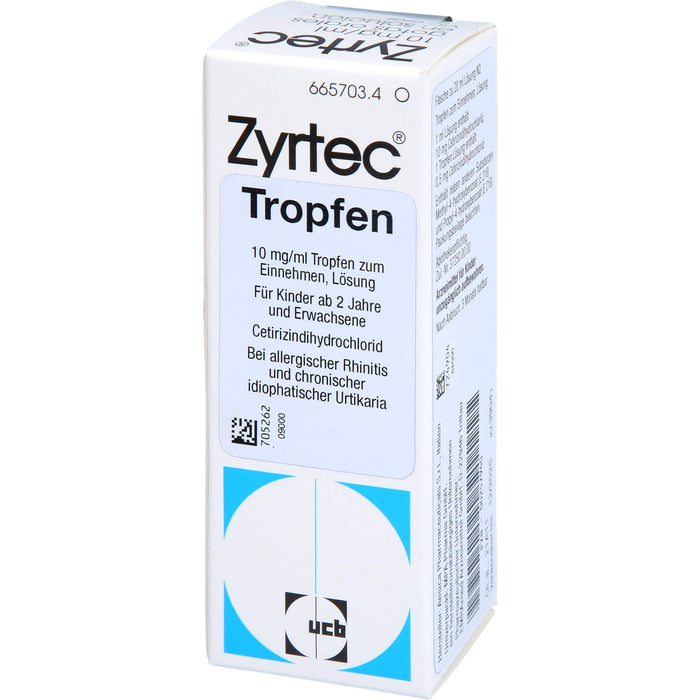Zyrtec 10 mg/ml Emra Tropfen zum Einnehmen, 20 ml Solution