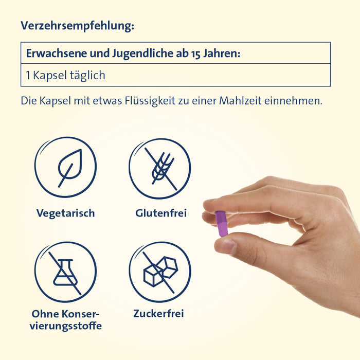 Vitamin D3 K2 Hevert plus Calcium und Magnesium 1.000 I.E., 60 St. Kapseln