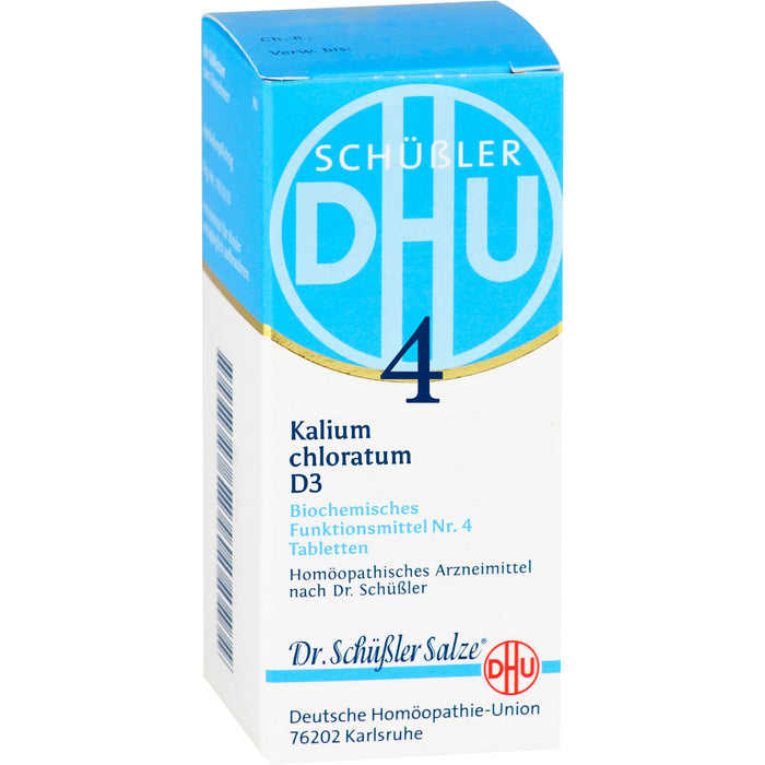 DHU Schüßler-Salz Nr. 4 Kalium chloratum D 3 Tabletten, 80 St. Tabletten