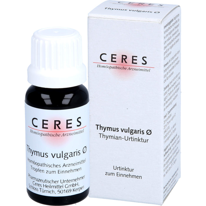 CERES Thymus vulgaris ø Urtinktur, 20 ml Solution