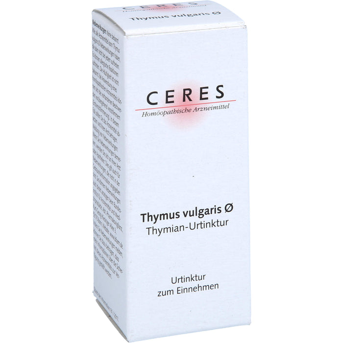 CERES Thymus vulgaris ø Urtinktur, 20 ml Solution