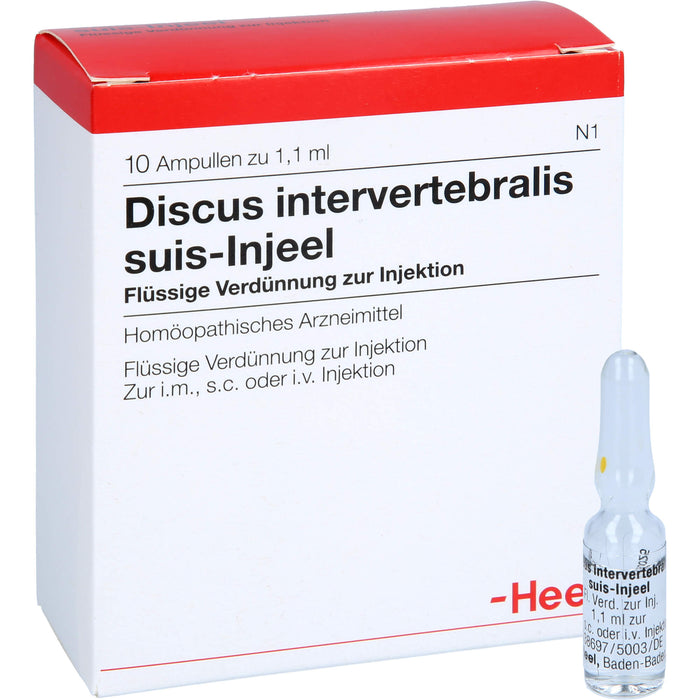 Heel Discus intervertebralis suis-Injeel flüssige Verdünnung, 10 pc Ampoules