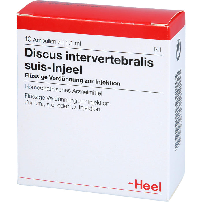 Heel Discus intervertebralis suis-Injeel flüssige Verdünnung, 10 pc Ampoules