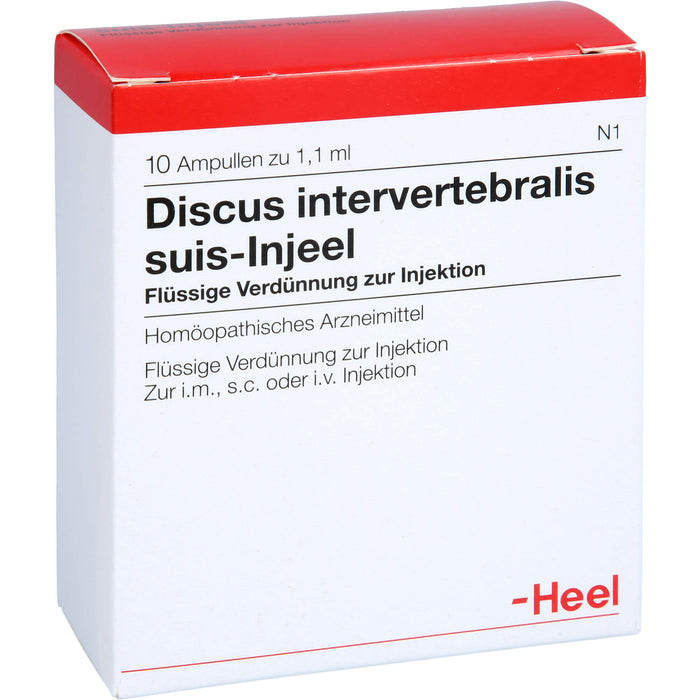 Heel Discus intervertebralis suis-Injeel flüssige Verdünnung, 10 pc Ampoules