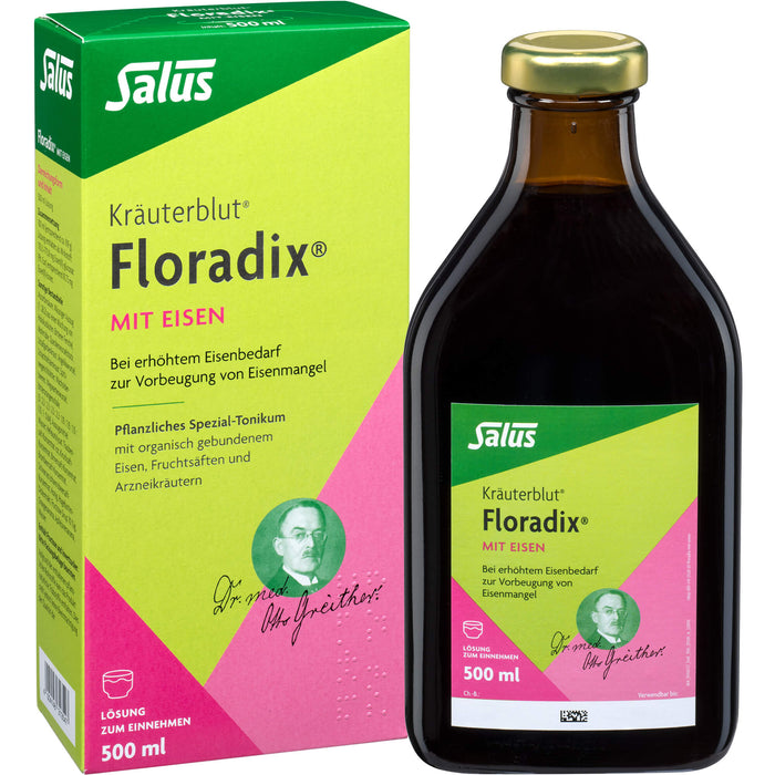 Floradix mit Eisen Lösung, 500 ml Solution