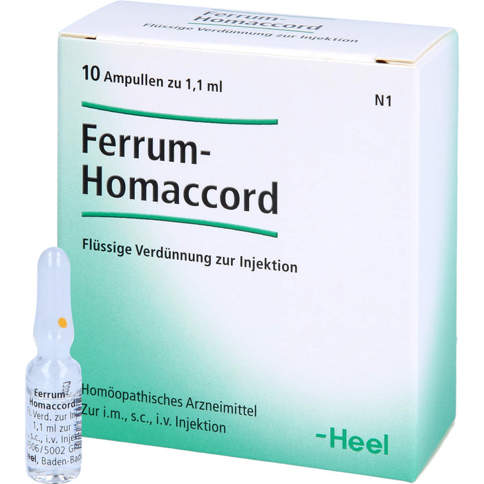 Ferrum-Homaccord Inj.-Lsg., 10 pc Ampoules