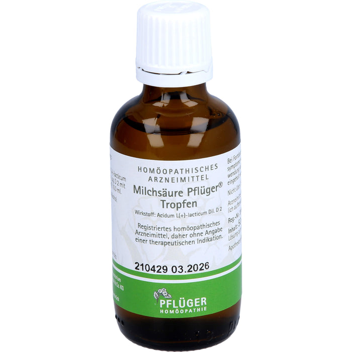 Pflüger Milchsäure Tropfen, 50 ml Solution