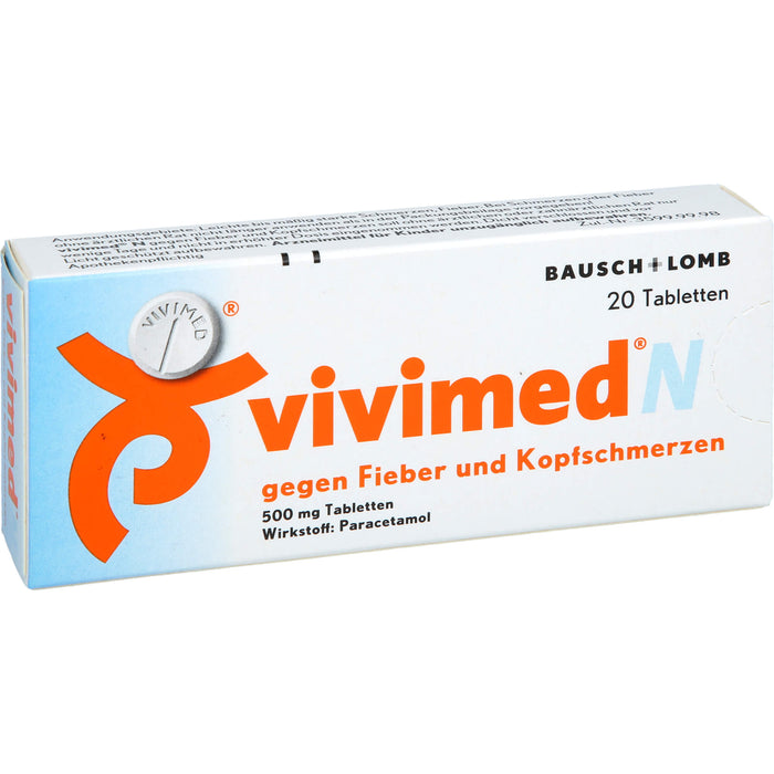 vivimed N gegen Fieber und Kopfschmerzen, 20 pcs. Tablets