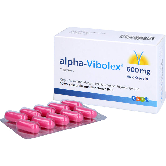 alpha-Vibolex 600 mg HRK Kapseln, Weichkapseln, 30 St WKA