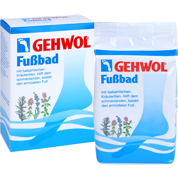 GEHWOL Fußbad mit balsamischen Kräuterölen belebt müde Füße, 250 g Additif pour le bain