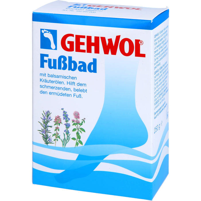 GEHWOL Fußbad mit balsamischen Kräuterölen belebt müde Füße, 250 g Additif pour le bain