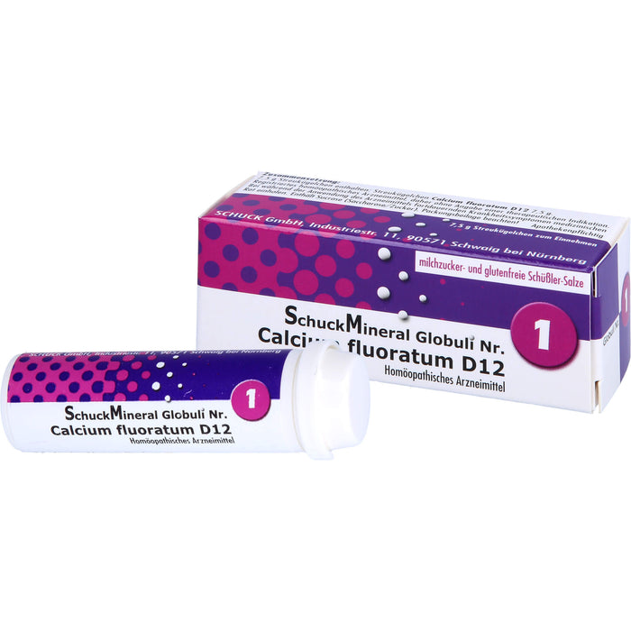 Schuckmineral Globuli 1 Calcium fluoratum D12, 7.5 g Globules